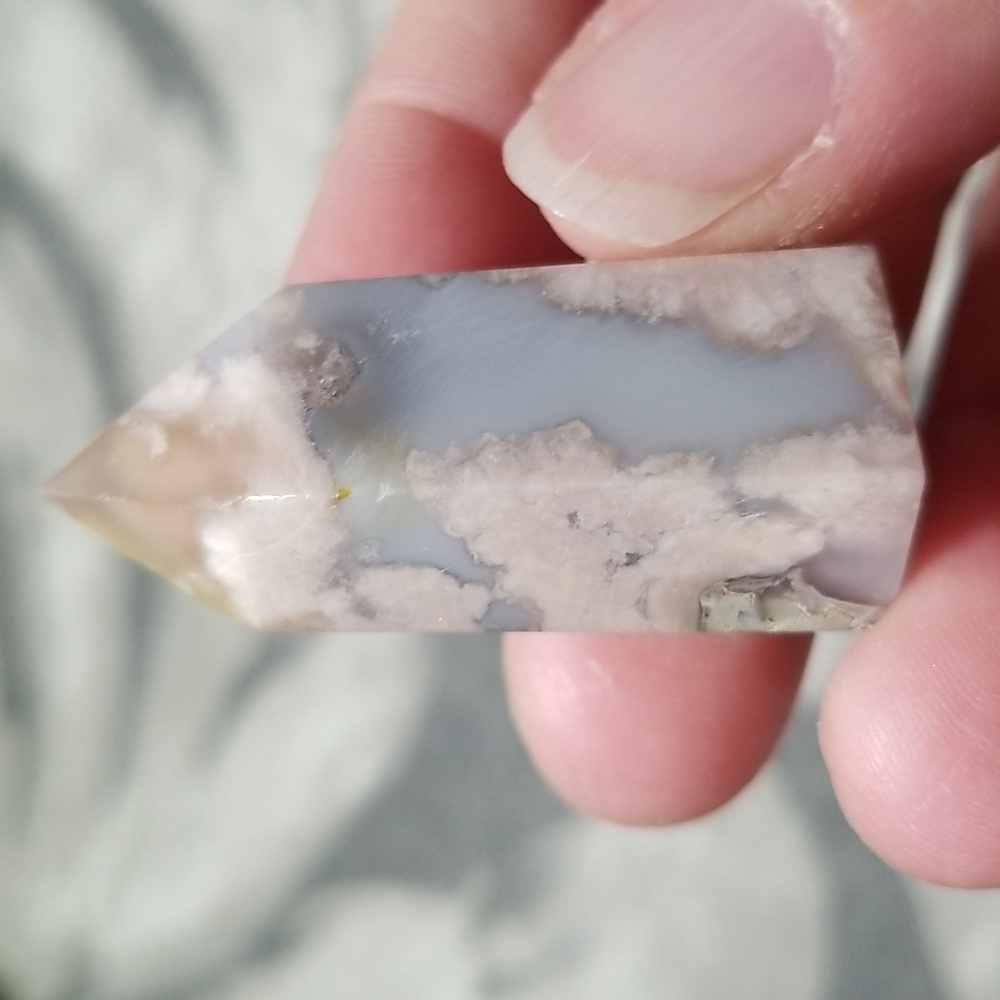 MINI FLOWER AGATE CRYSTAL TOWERS x2 - Picture 4 of 7